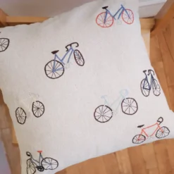 Bicycles kuddfodral 48x48 cm, Beige