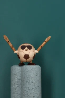 Billy Ball fotboll figur, Beige, 8x6,5x6,7 cm