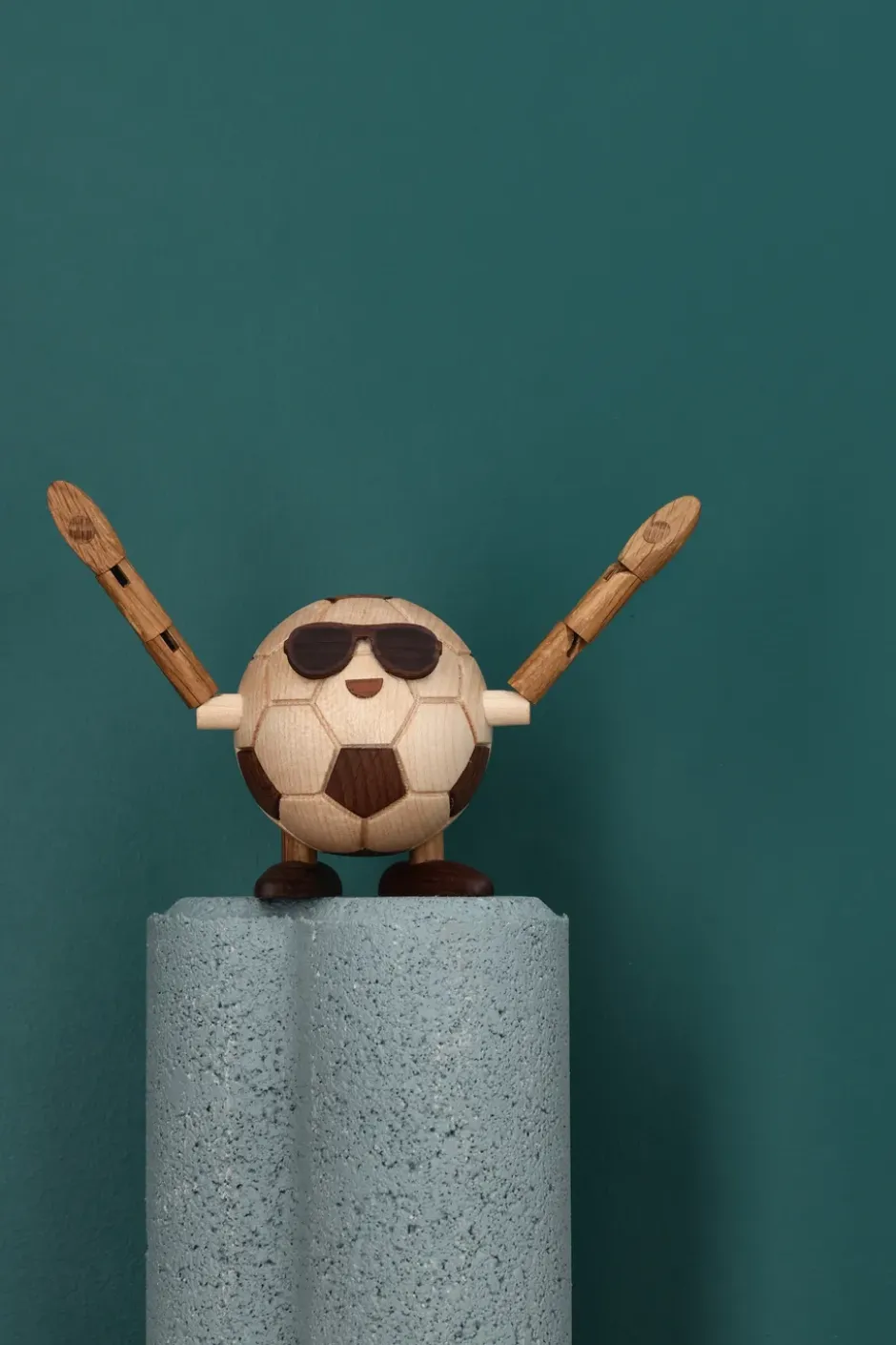 Billy Ball fotboll figur, Beige, 8x6,5x6,7 cm