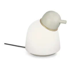 Bird bordslampa 21,5 cm, Sand-mässing-opalglas