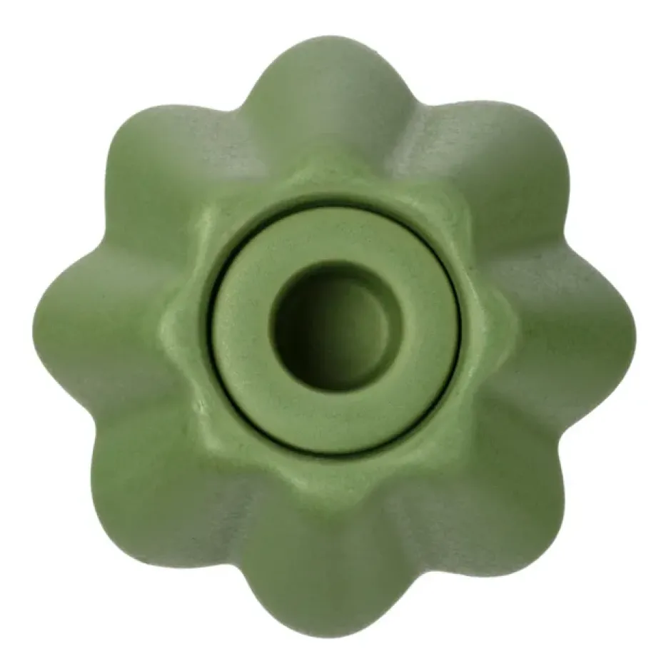 Birgit vas/ljuslykta 14 cm, Olive