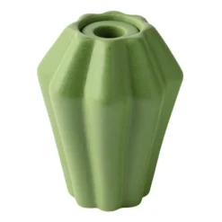 Birgit vas/ljuslykta 14 cm, Olive