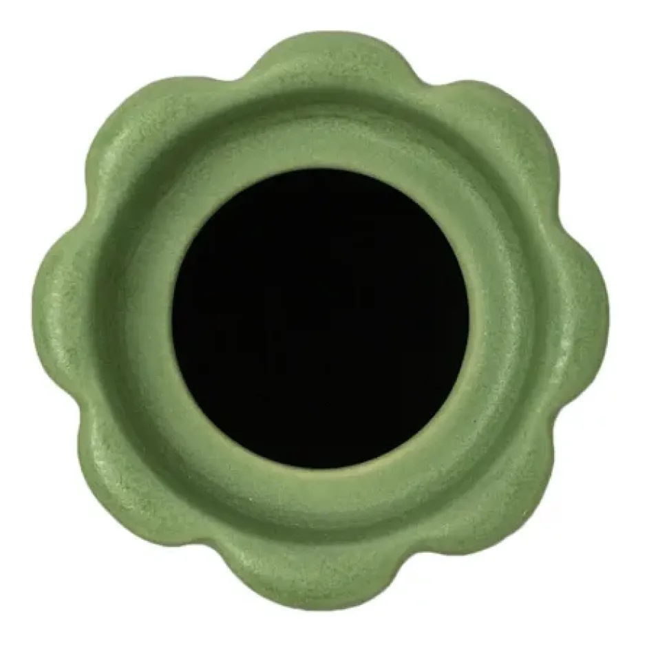 Birgit vas/ljuslykta 17 cm, Olive