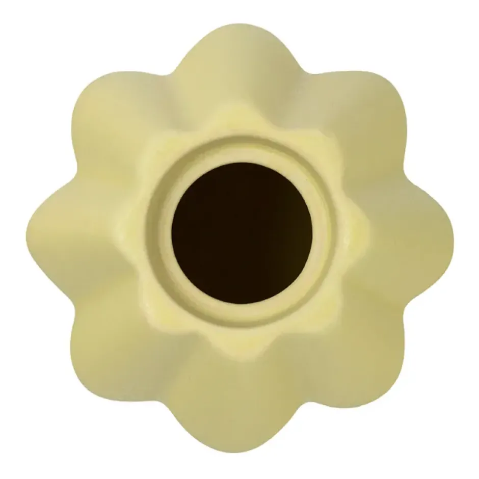 Birgit vas/ljuslykta 14 cm, Pale Yellow