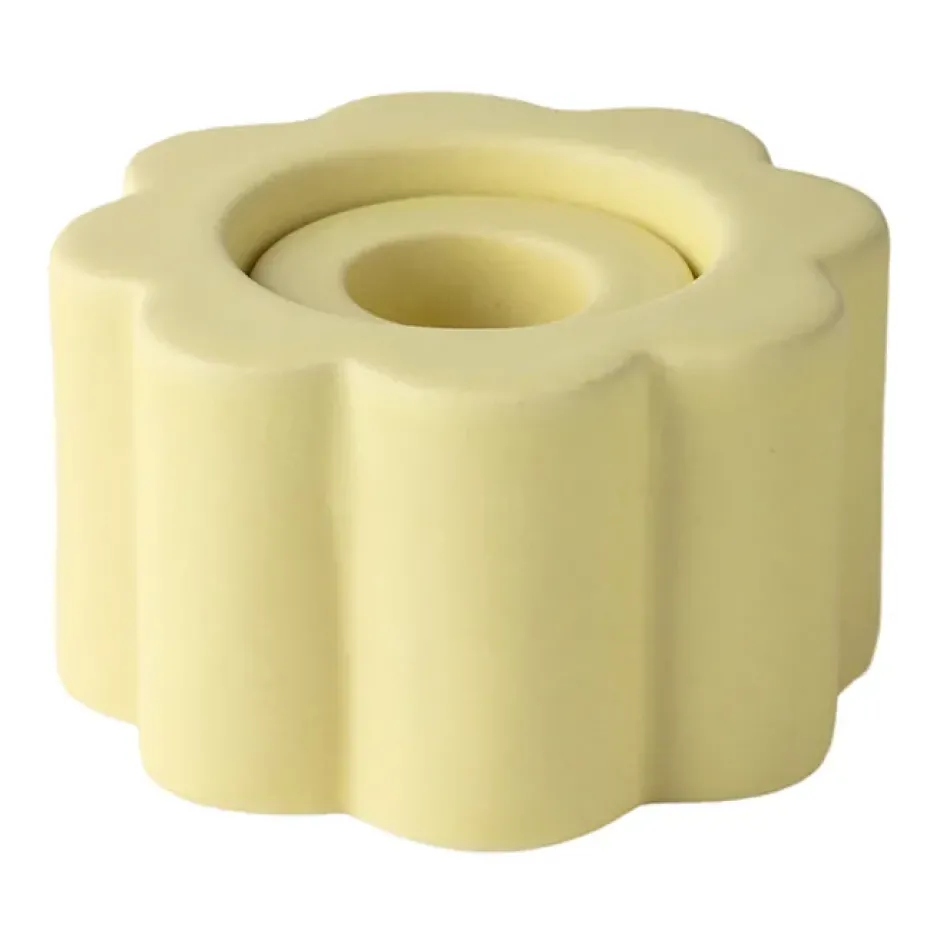 Birgit vas/ljusstake 5 cm, Pale Yellow