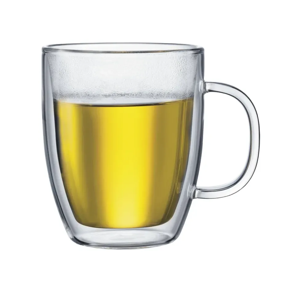 Bistro dubbelväggigt glas med handtag 2-pack, 45 cl