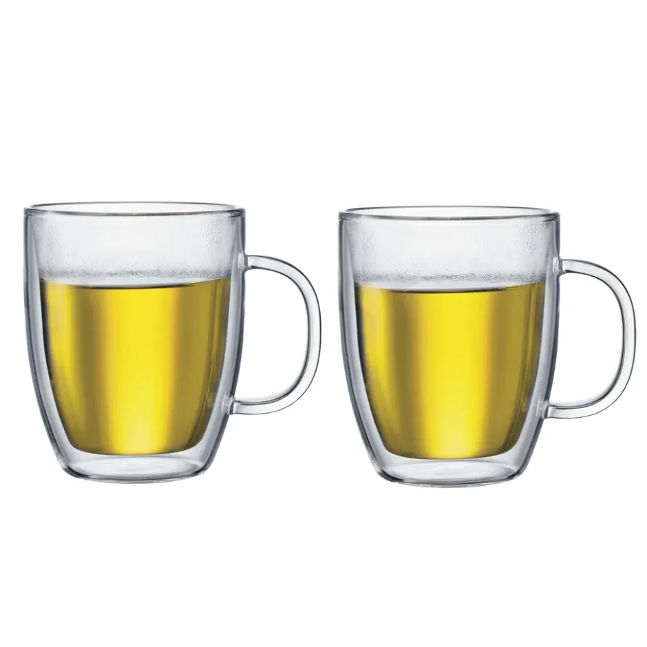 Bistro dubbelväggigt glas med handtag 2-pack, 45 cl