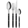 Bistrot bestick shiny 24 delar, Black