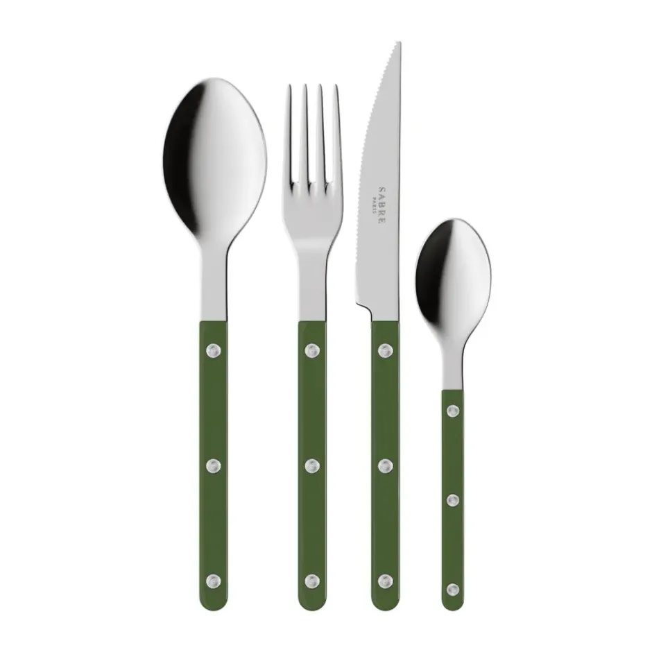 Bistrot solid bestickset 4 delar, Green