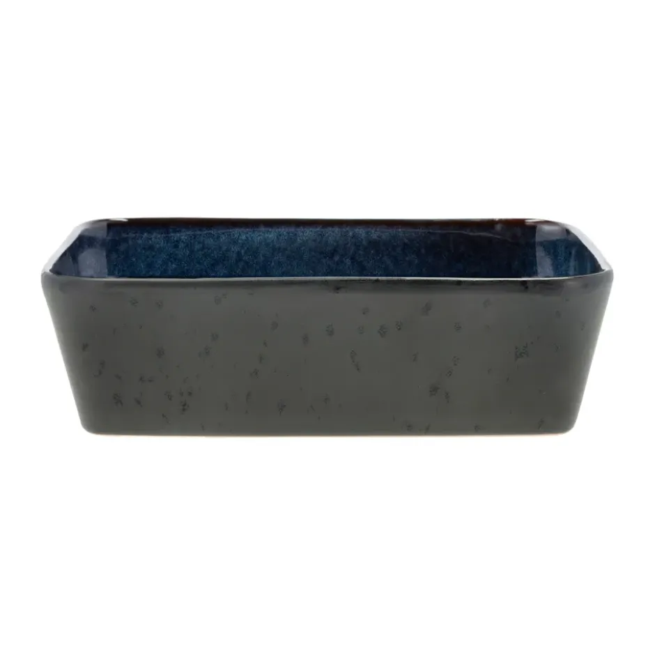 Bitz fat rektangulärt 21x28 cm, Black-blue