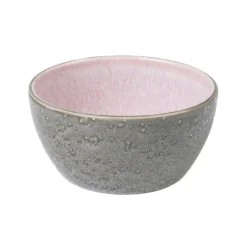 Bitz skål Ø 12 cm grå, Grå-rosa