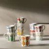 Blåklint mugg med öra, 40 cl