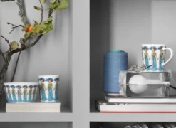 Blåklint mugg med öra, 40 cl