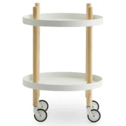 Block bord Ø45 cm, Vit