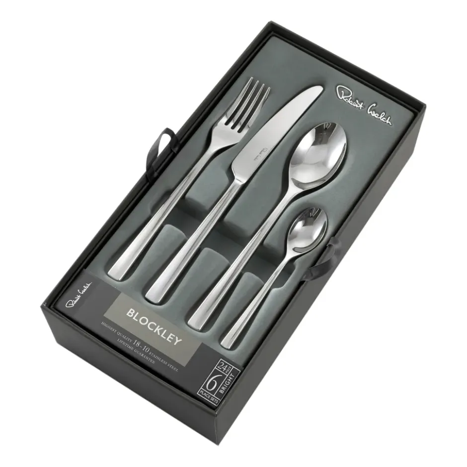 Blockley bestickset blank, 24 delar