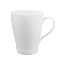 Blond mugg, dot vit