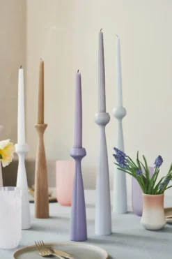 Blossom Lily ljusstake 24,5 cm, Lavender