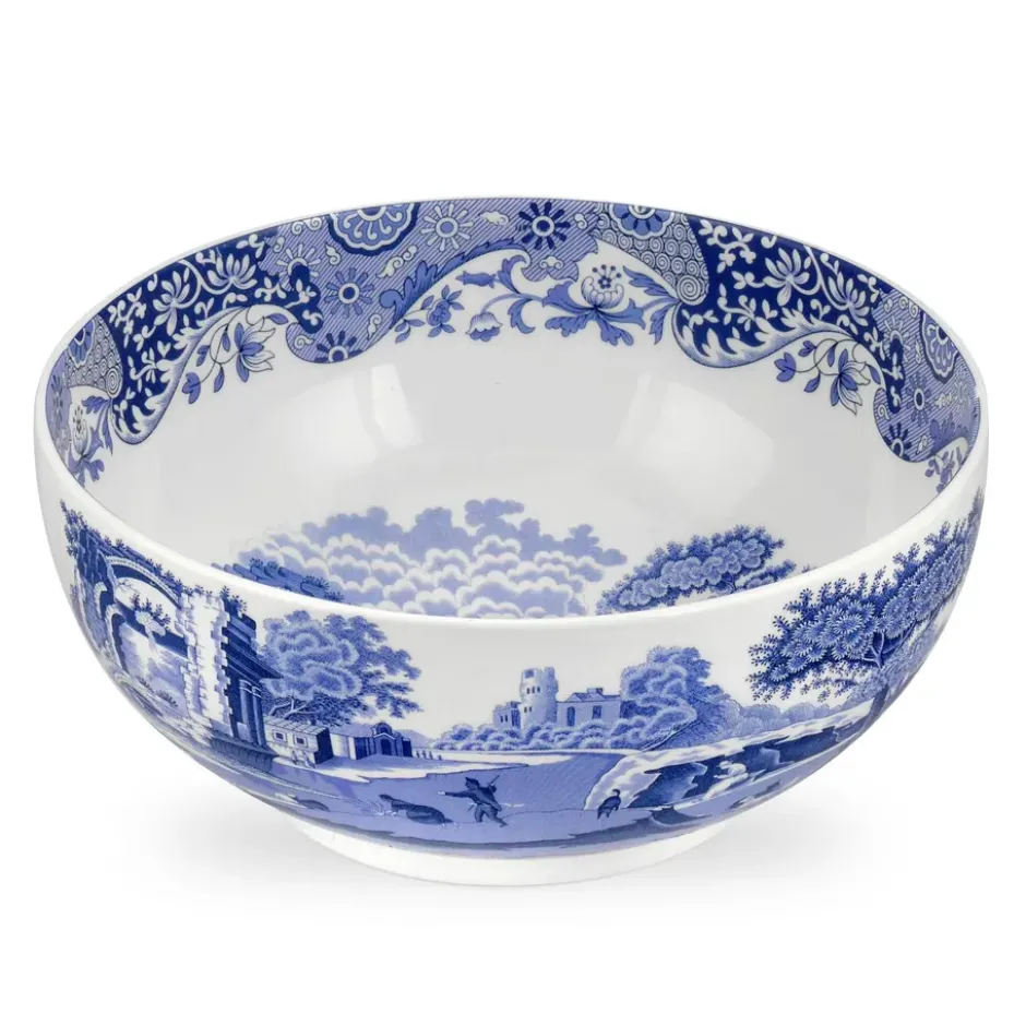 Blue Italian skål rund, Ø 27,5 cm