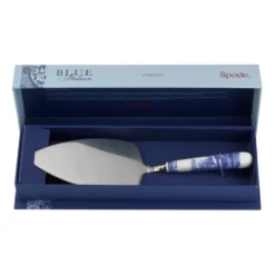Blue Italian tårtspade 25 cm, Keramik-rostfritt stål