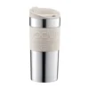Bodum travel mug 35 cl rostfritt stål, Off white