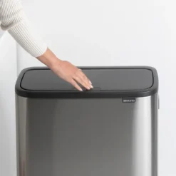 Bo touch bin high 60 L, Mattborstat stål