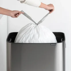 Bo touch bin high 60 L, Mattborstat stål