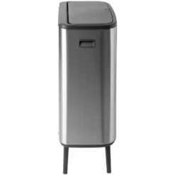 Bo touch bin high 2x30 L, Mattborstat stål