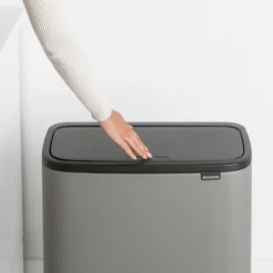 Bo touch bin 36 liter, Mineral concrete grey