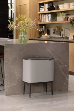 Bo touch bin 11+23 liter, Soft grey