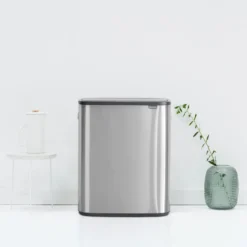 Bo touch bin 2x30 L, Mattborstat stål