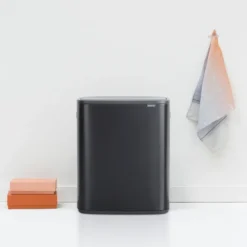 Bo touch bin 2x30 L, Matt svart
