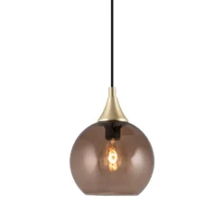 Bowl taklampa mini, Brun