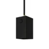 Box taklampa, matt svart