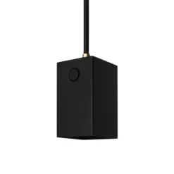 Box taklampa, matt svart