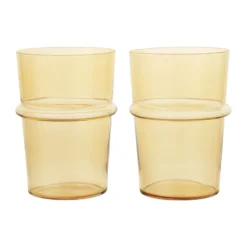Boya dricksglas högt 45 cl 2-pack, Yellow