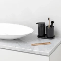 Brabantia ReNew handfatsset 3 delar, Mörkgrå