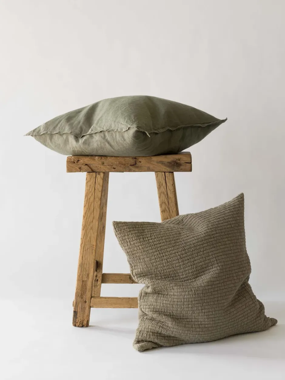 Brick kuddfodral 50x50 cm, Olive
