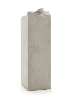 Broquaine vas L 38 cm, Grey