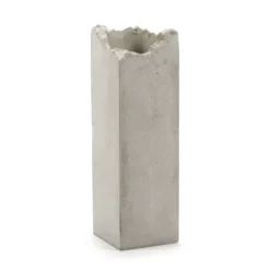 Broquaine vas L 38 cm, Grey