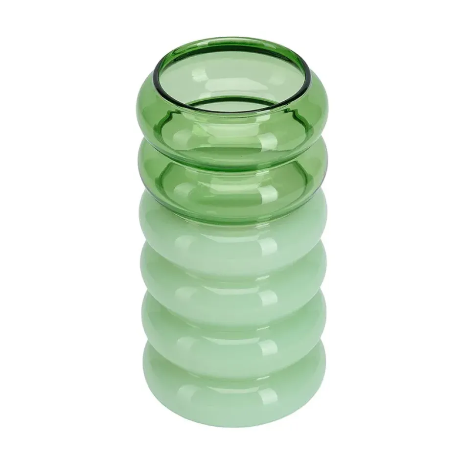 Bubble 2-i-1 vas och ljusstake 13,5 cm, Green