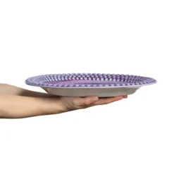 Bubbles ovalt fat 35 cm, Viol