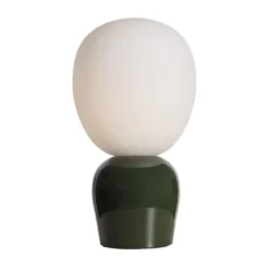 Buddy bordslampa opalglas, Blank skogsgrön