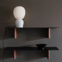Buddy bordslampa opalglas, Blank vit
