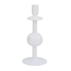 Bulb ljusstake 30 cm, Vit