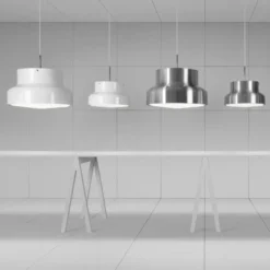 Bumling lampa stor 600 mm, Vit-opalglas