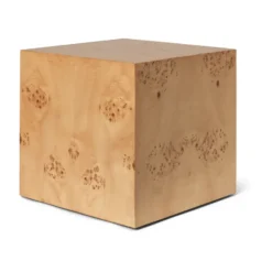 Burl Cube sidobord 40x40 cm, Natural