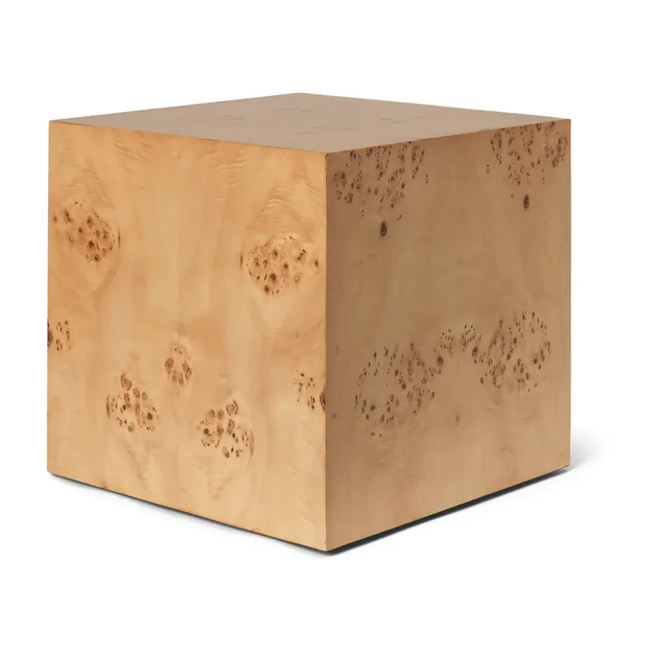 Burl Cube sidobord 40x40 cm, Natural