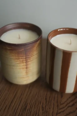Burn doftljus 60 h, Creme-brown