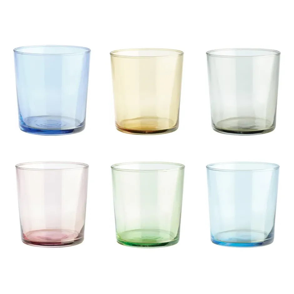 Café dricksglas multi, 6-pack