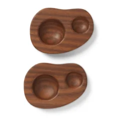 Cairn äggkopp 2-pack, Dark brown